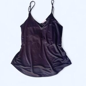 Black satin tank top size M by Cherish